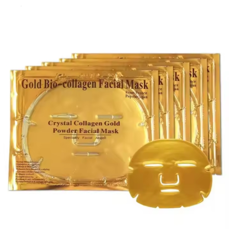 24K Gold Collagen Mask.It Is a Hydrating and Moisturizing Bone Collagen Hydrogel Sheet Mask,a High-end Product for Beauty Salons