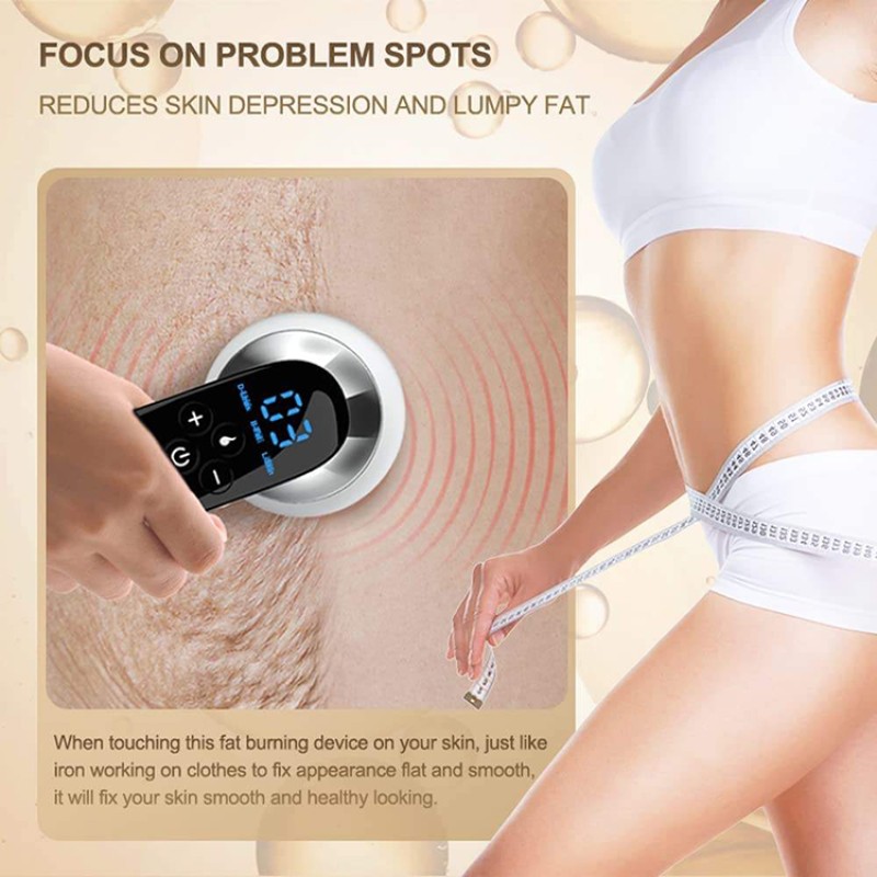 Wireless 1MHz RF Frequency Body Cellulite Remover Fat Removal Machine with Skin Tightening Feature for Belly and Face