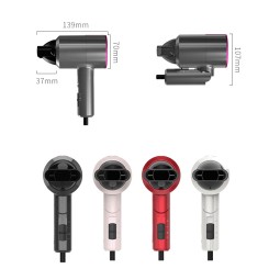 Professional 1000W Salon Hair Dryer High-Speed Electric Blower with Foldable Feature Household Hand Blow Dryer with Negative Ion