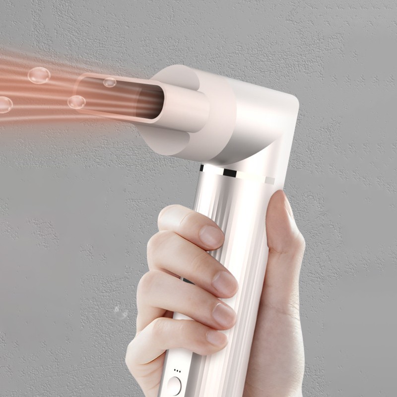 8 1 110000 RPM Bldc Motor Hair Dryer Hot Air Brush LCD Temperature Display PTC Rotating Blow Dryer for Household Hotel Use