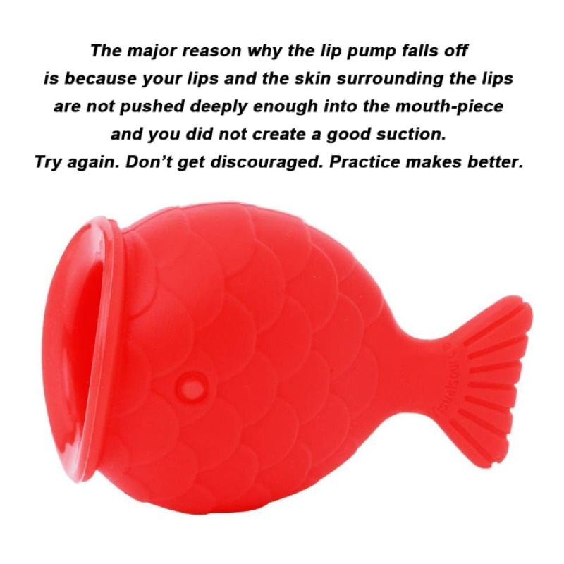 Lips Enhancer Plumper Device Lips Silicone Fish Shape Natural Pout Mouth Tool Sexy Lip Mouth
