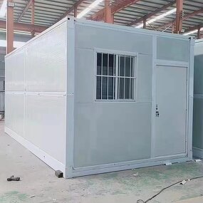 Folding Storage Container House Manufacturer - Low Cost White Detached Sandwich Panel