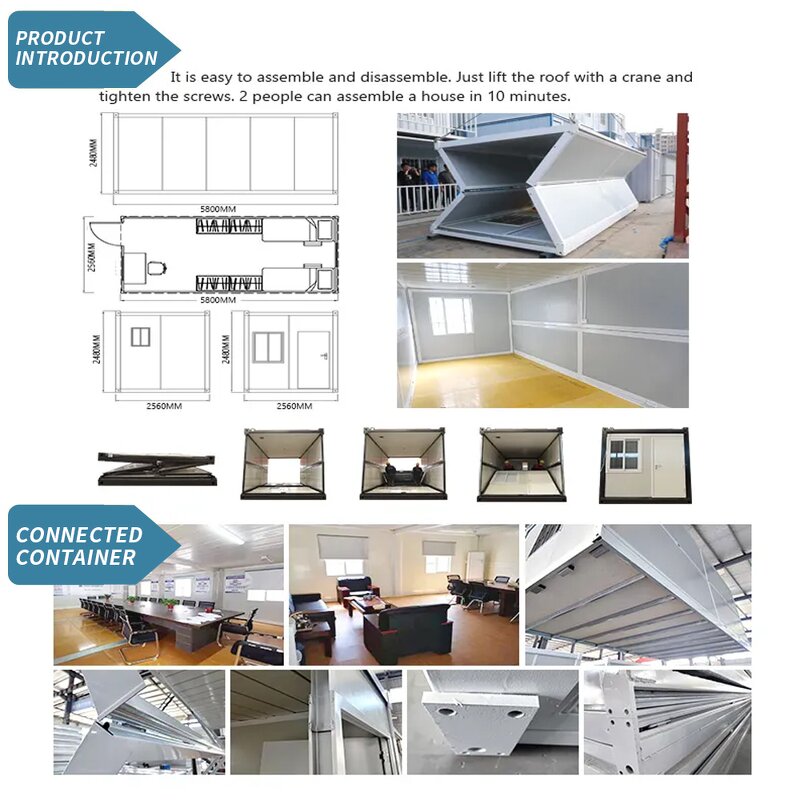 Folding Container House Manufacturer - 2025 New 15 Mins Quick Installation Cheap