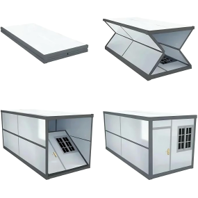 Modular Folding Container House Manufacturer - 20ft 40ft Steel Prefab Solar System