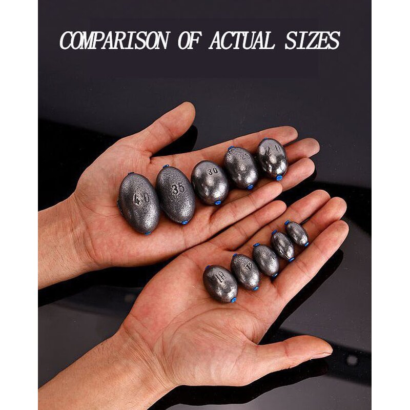 Olive Iron Fishing Sinkers Manufacturer - New Arrivals Casting Running Oval Hollow