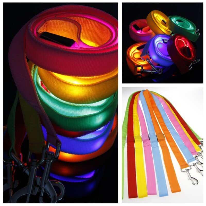 USB Rechargeable LED Dog Leash Manufacturer - Custom Logo Night Walking Glowing