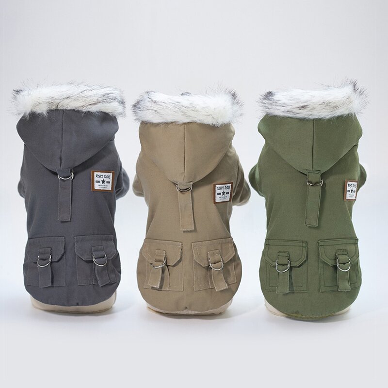 Dog Clothes Jacket Manufacturer - Wholesale Waterproof Fur Hoodie Thicken Pocket