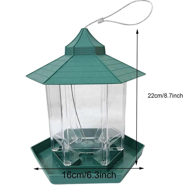 Window Bird Feeder Manufacturer - Plastic Green Hanging Hot Sale Viewing Birdhouse