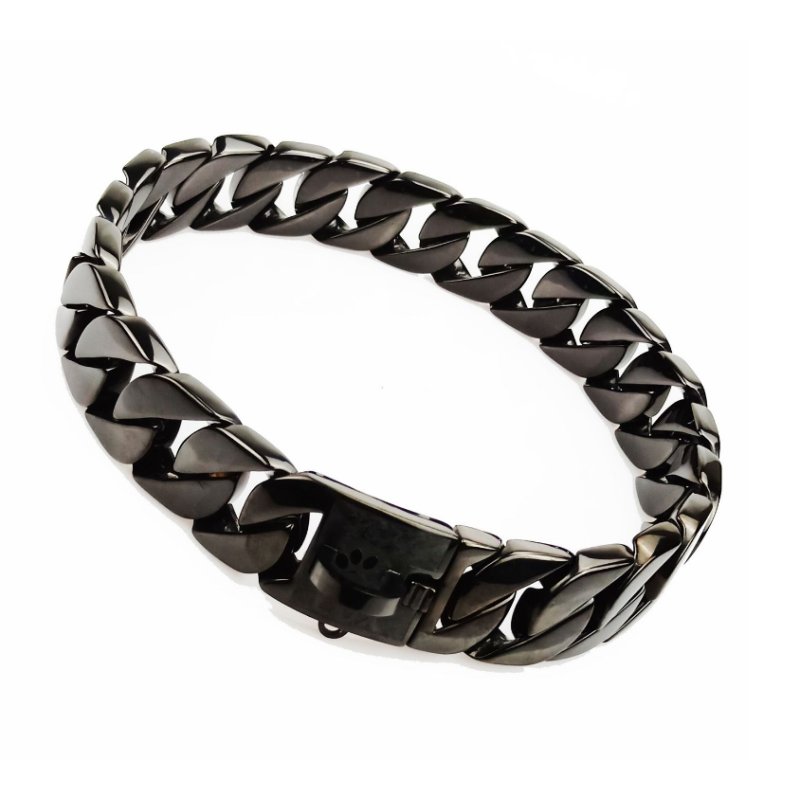 Stainless Steel Dog Collar Manufacturer - Factory Wholesale 32MM Biothan Metal Gold