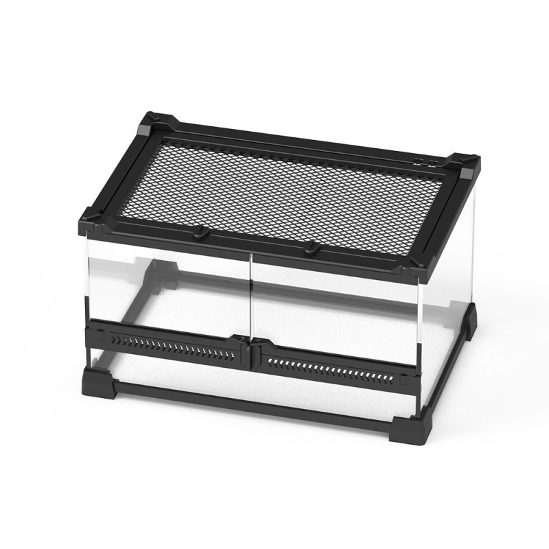 Tempered Glass Terrarium Manufacturer - DRH Customized Double Door Rainforest Tank