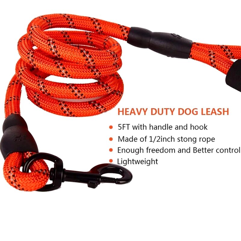 Reflective Round Rope Dog Leash Manufacturer - Hot Selling Cheap Price Premium Nylon