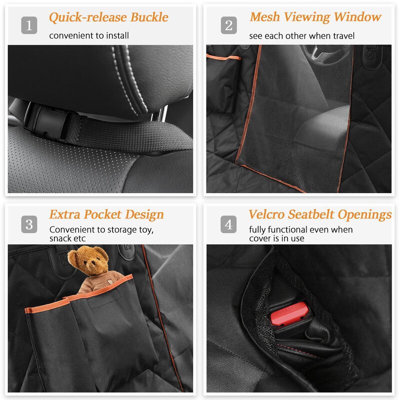 Car Seat Cover for Dogs Manufacturer - Waterproof Durable Quilted Foldable Bench