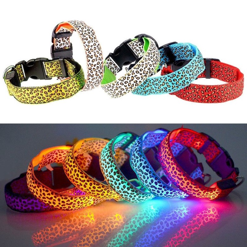 Rechargeable LED Dog Collar Manufacturer - Luminous Fluorescent Nylon Safety
