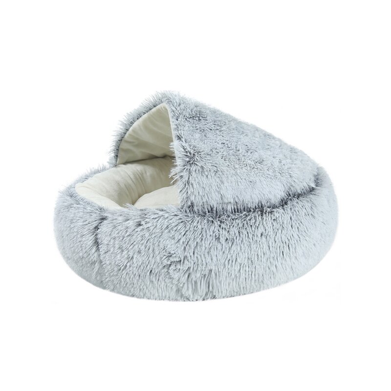 Macaron Round Cat Bed Manufacturer - Luxury Half-Pack Soft Comfortable PP Carton