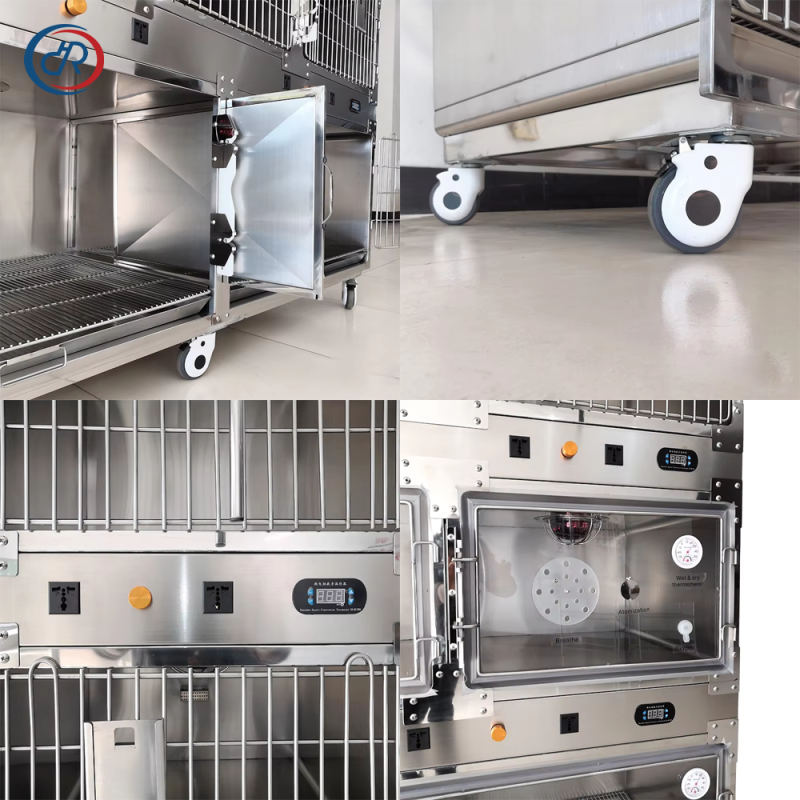 Pet ICU Cage Manufacturer - DRH Stainless Steel Thermal Control Oxygen-Ready
