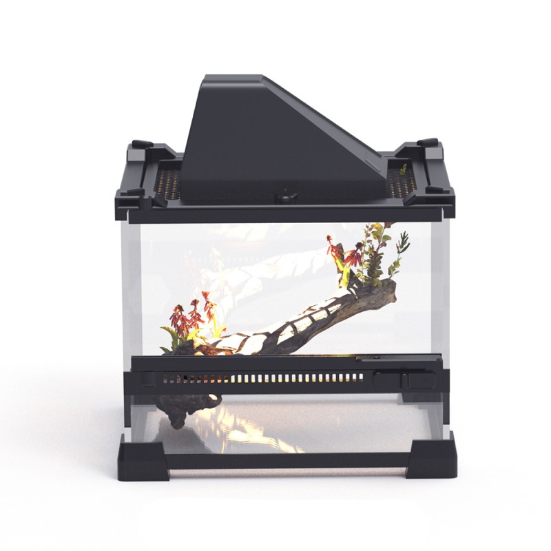 Tempered Glass Terrarium Manufacturer - DRH Customized Double Door Rainforest Tank