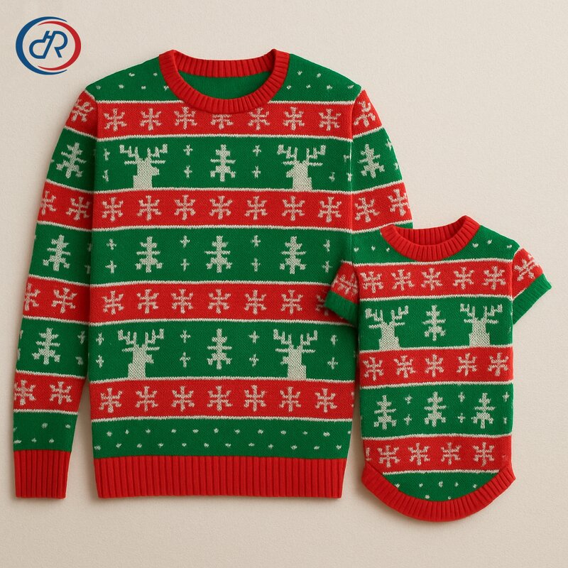 Christmas Matching Family Outfit Manufacturer - Wholesale Dog Owner Clothes Holiday Party