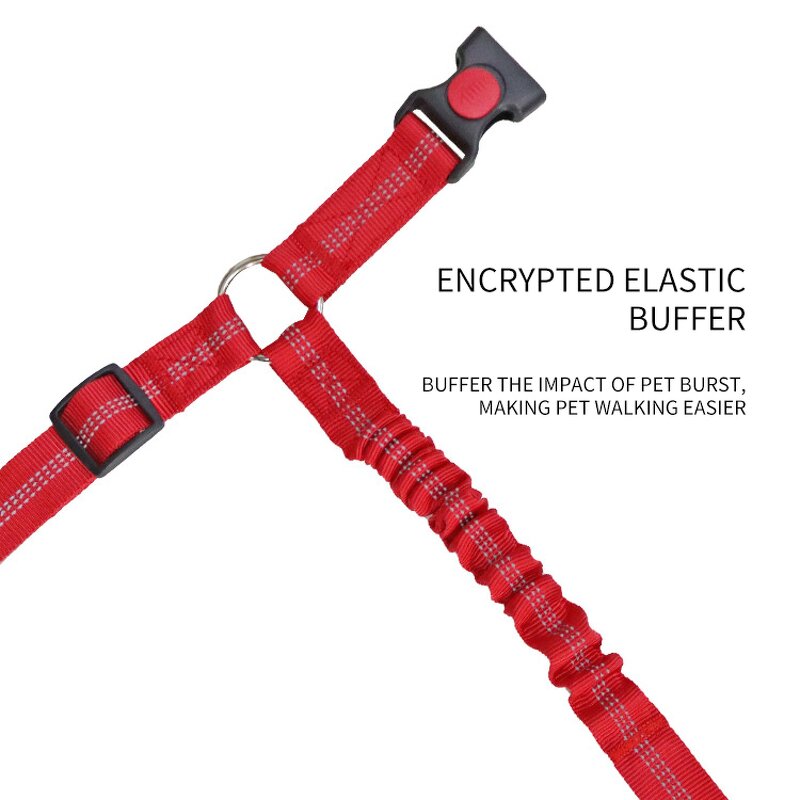 Dog Cat Safety Seat Belt Manufacturer - New Design Reflective Heavy Duty Bungee