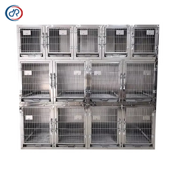 Stainless Steel Veterinary Cage Manufacturer - DRH Wholesale Three-Storey Thirteen Compartments