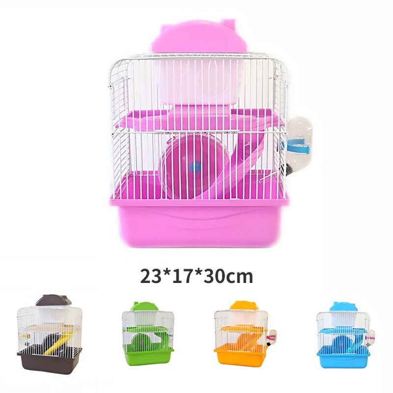 Portable Hamster Cage Manufacturer - Small Castle Double Storey Villa with Cabin