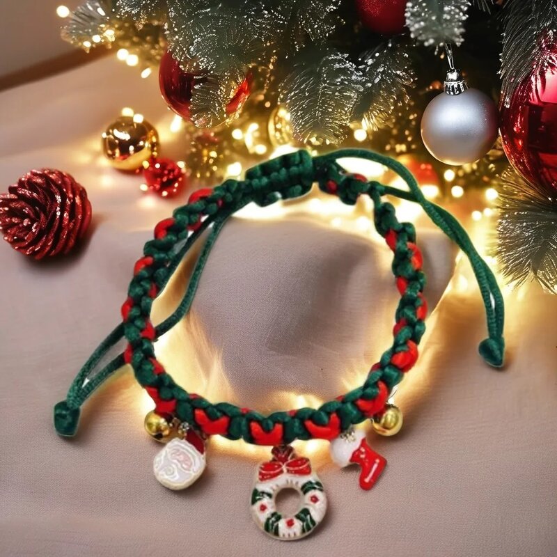 Christmas Cat Collar Manufacturer - OKKPETS Sustainable New Year Kitten Necklace