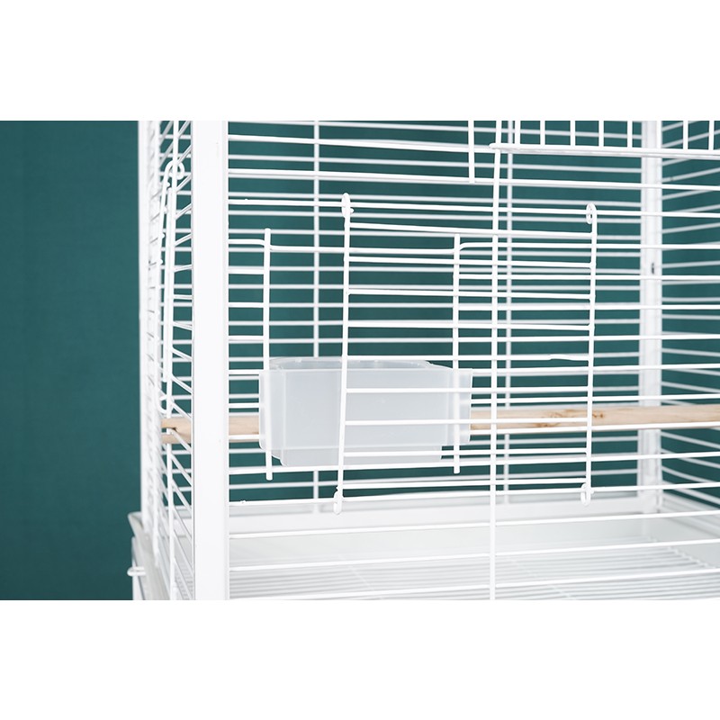 Large Parrot Cage Manufacturer - OKKPETS Manufacturer Black Metal Iron 4 Wheels