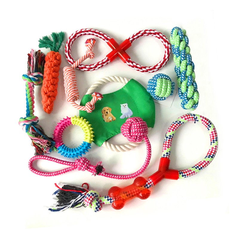 Dental Rope Dog Chew Set Manufacturer - 2021 Wholesale Cotton Durable Interactive