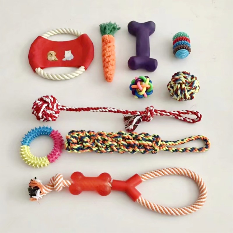 Dental Rope Dog Chew Set Manufacturer - 2021 Wholesale Cotton Durable Interactive