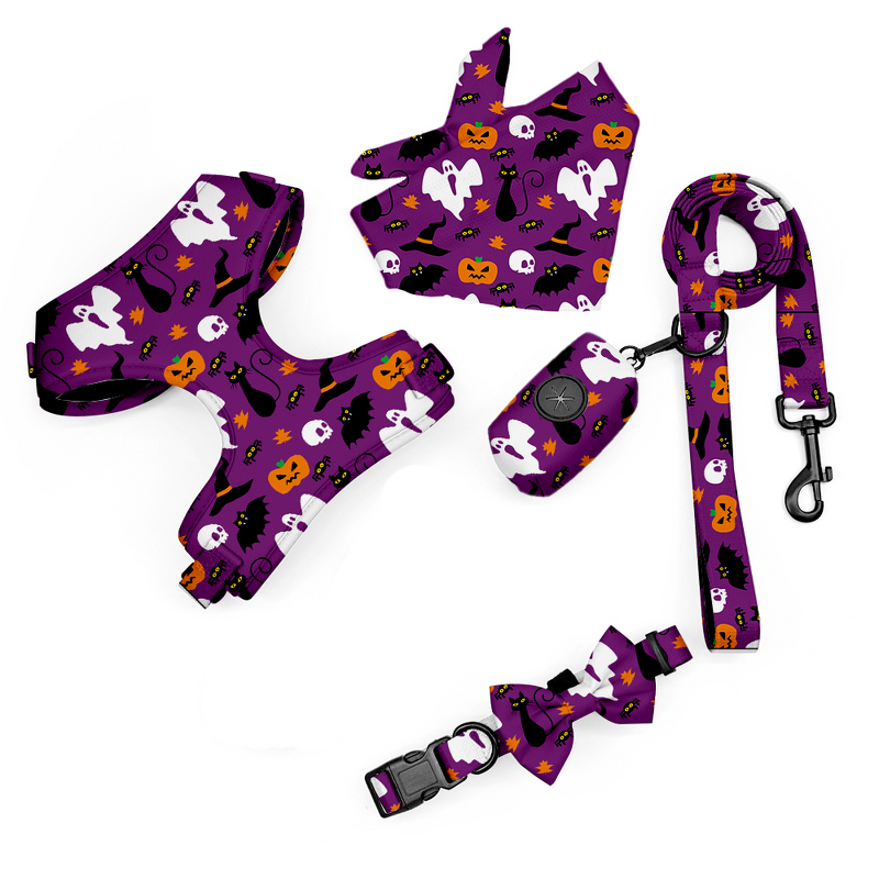 Halloween Dog Harness Set Manufacturer - OKKPETS 2025 Adjustable No Pull Custom