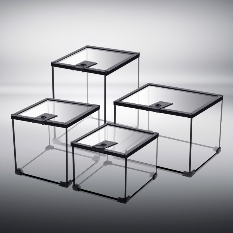 Tempered Glass Reptile Terrarium Manufacturer - DRH Rainforest Habitat Stackable Ventilation