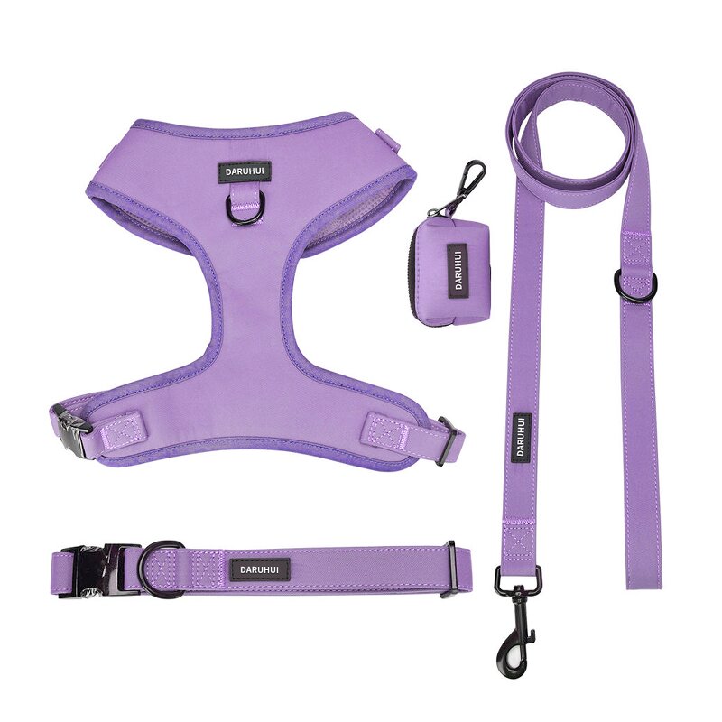 Custom Dog Harness Set Manufacturer - Hot Sale Low MOQ Polyester Personalized