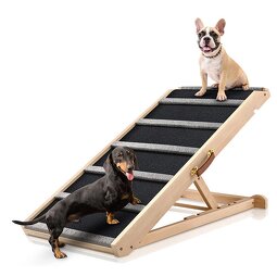 Solid Wood Pet Stairs Manufacturer - High-quality Foldable Anti-Slip Ramp Ladder