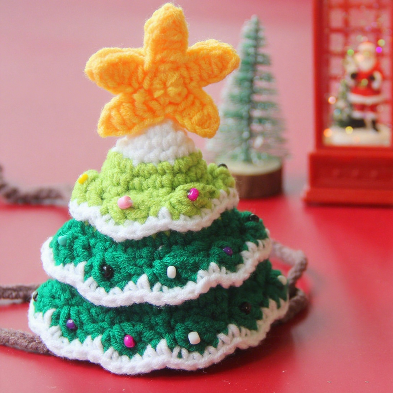 Christmas Pet Hat Scarf Manufacturer - Dog Bandana Knitted Fall Winter Holiday