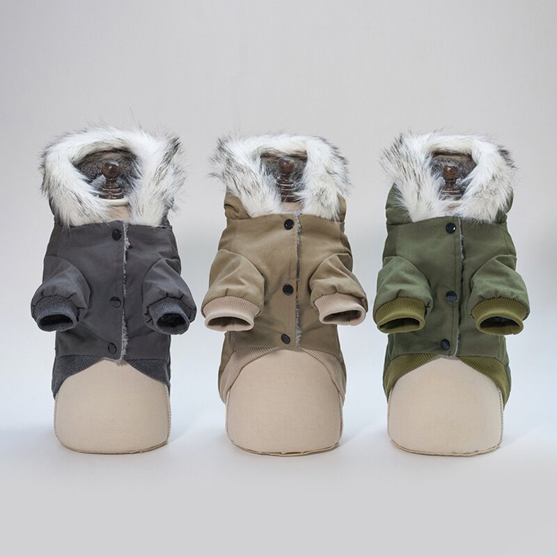 Dog Clothes Jacket Manufacturer - Wholesale Waterproof Fur Hoodie Thicken Pocket