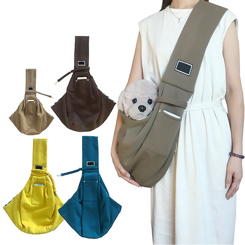 Pet Sling Bag Manufacturer - Pure Cotton Canvas One-shoulder for Dogs Cats