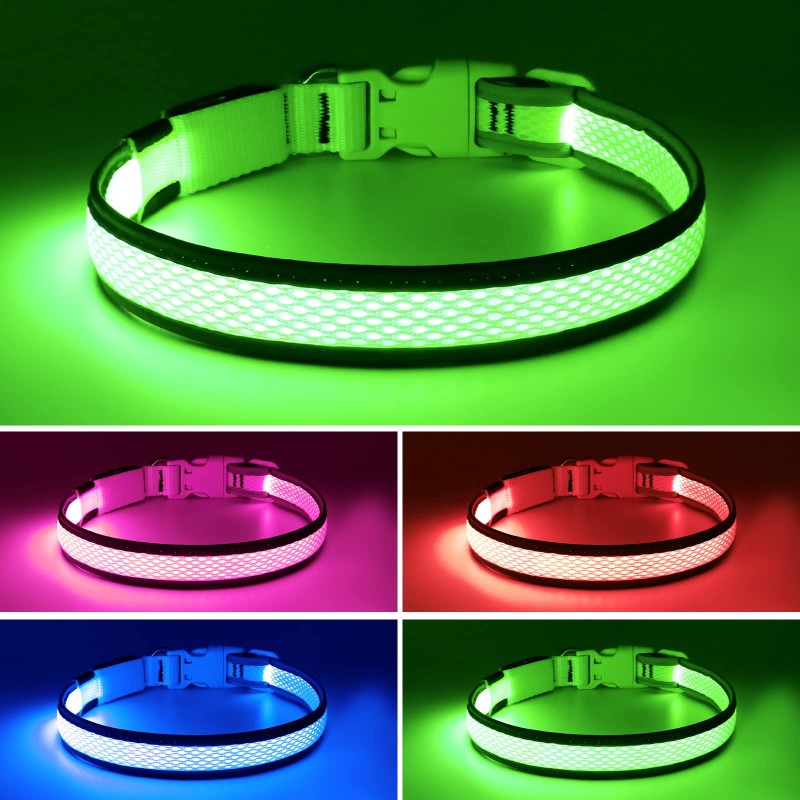 LED Dog Collar Manufacturer - New Arrival Reflective for Night Pet Outing