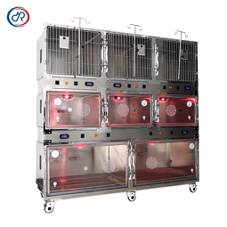 Pet ICU Cage Manufacturer - DRH Stainless Steel Thermal Control Oxygen-Ready