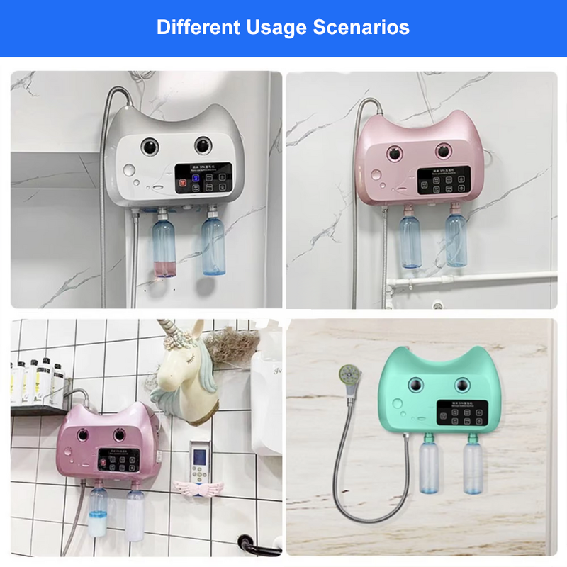 Pet Bath Massage Sprayer Manufacturer - DRH Hot Sale 4 Bottles SPA Bubble Machine