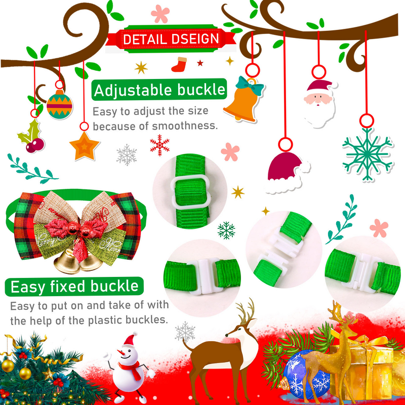 Christmas Dog Collar Manufacturer - 2025 With Bell Ornaments Adjustable Holiday