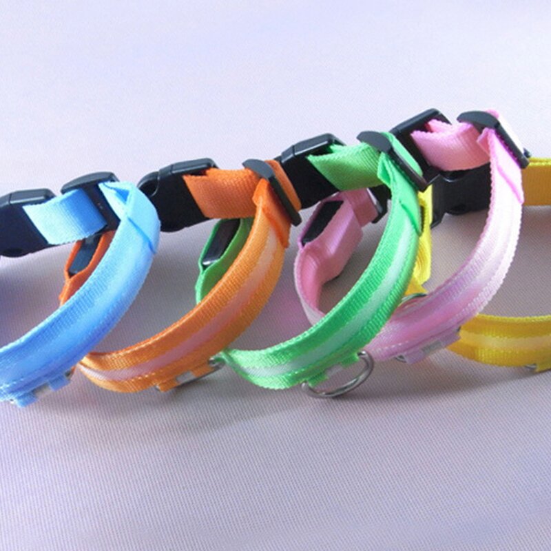 Rechargeable LED Dog Collar Manufacturer - Luminous Fluorescent Nylon Flashing