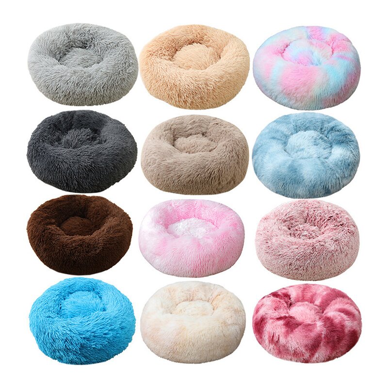 Round Pet Donut Bed Manufacturer - Manufacturer Direct Deal Soft Plush Anti Skid