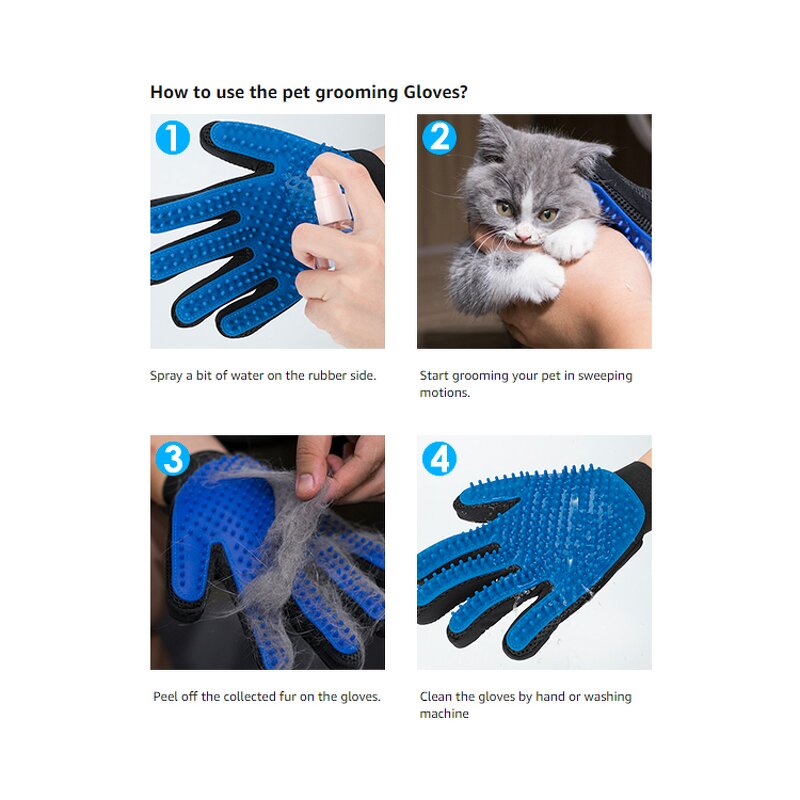 Pet Bathing Brush Glove Manufacturer - Bathing Shower Massage Deshedding Hair Remover