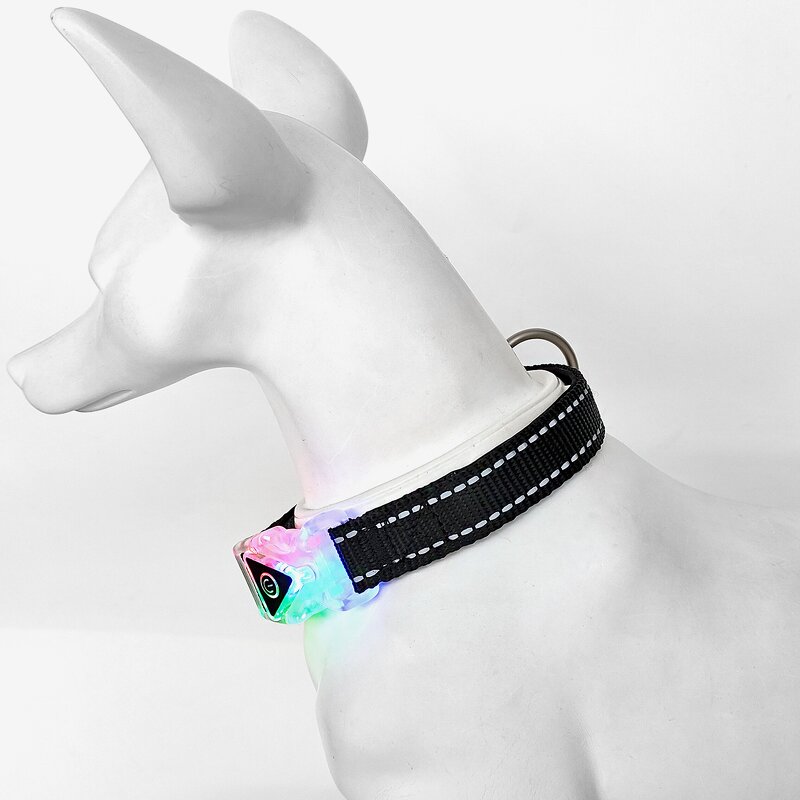 Luminous Cat Dog Collars Manufacturer - Polyester Glow in Night Custom Adjustable