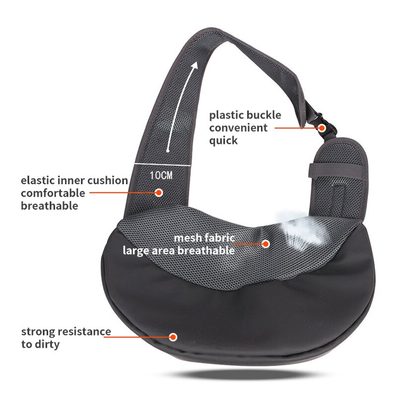 Soft Mesh Pet Carrier Manufacturer - Outdoor Portable Dog Cat Travel Shoulder Bag