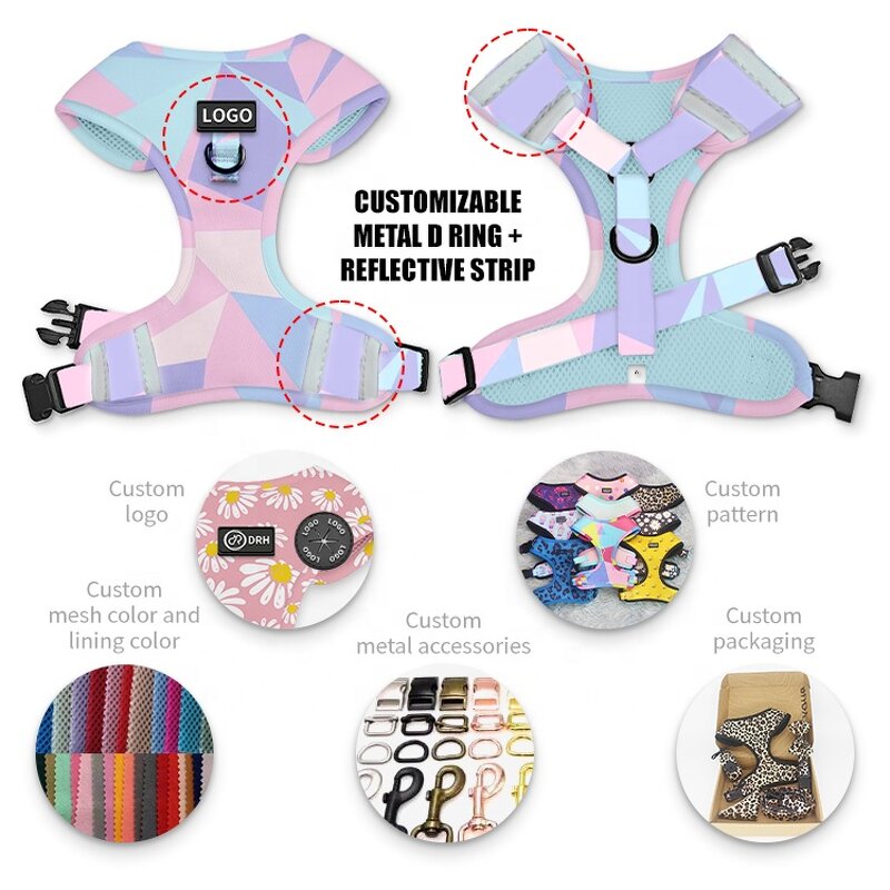 Halloween Dog Harness Set Manufacturer - OKKPETS 2025 Adjustable No Pull Custom