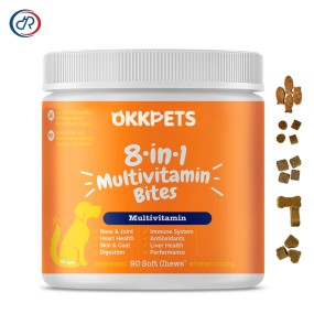 Pet Multivitamin Soft Chews Manufacturer - OKKPETS 8 in 1 for Dog Immunity Joint