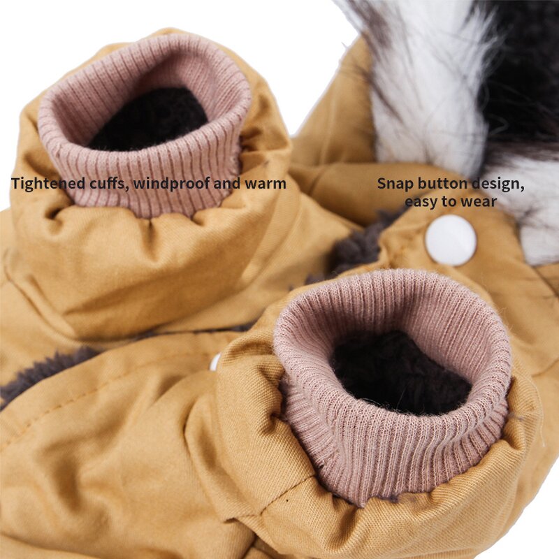 Dog Clothes Jacket Manufacturer - Wholesale Waterproof Fur Hoodie Thicken Pocket