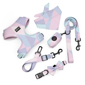 Custom Dog Harness Set Manufacturer - Hot Sale Low MOQ Polyester Personalized