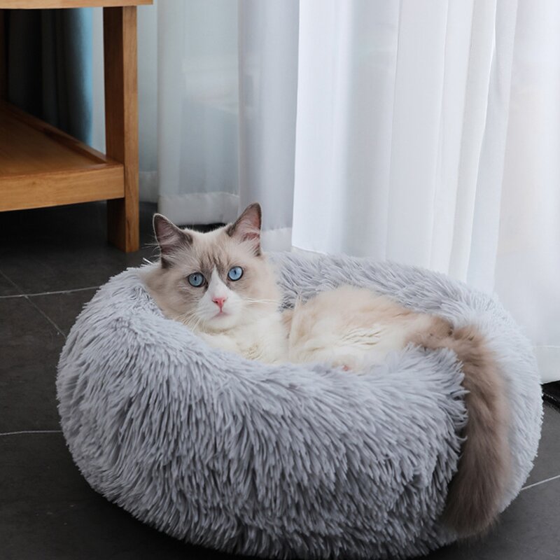 Round Pet Donut Bed Manufacturer - Manufacturer Direct Deal Soft Plush Anti Skid