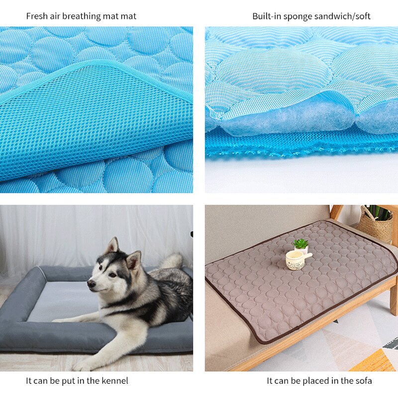 Pet Ice Pad Bed Manufacturer - Luxury Square Summer Soft Cooling Plush